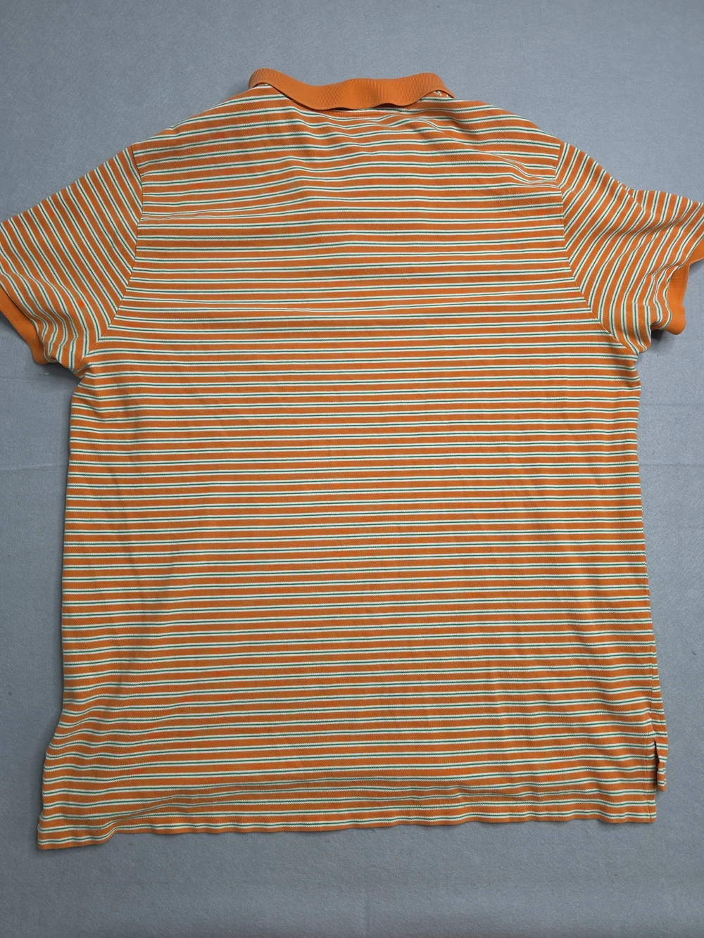 Vtg Polo Ralph Lauren Jeans Co Polo Shirt Mens XXL Orange Striped Rugby